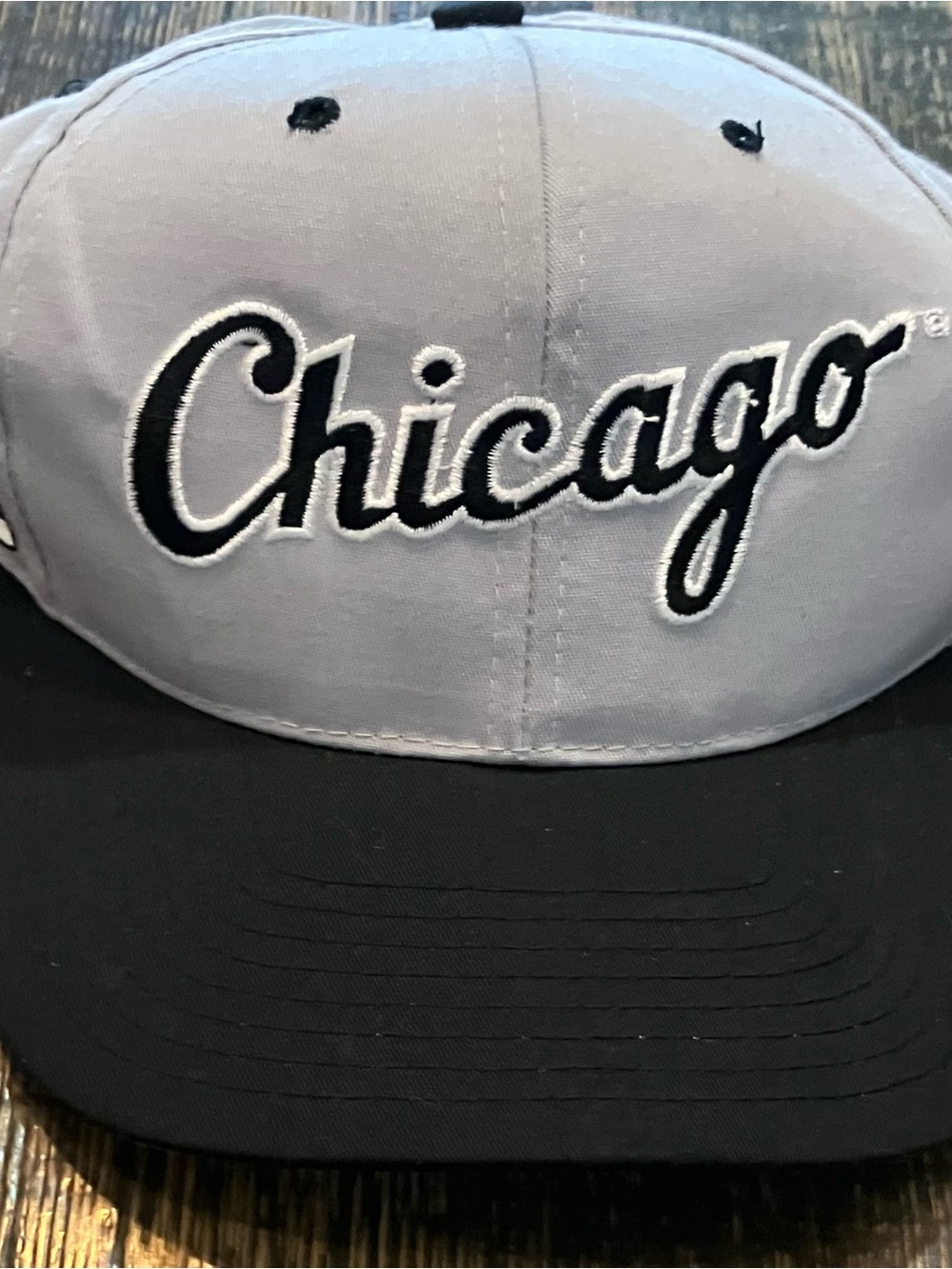 New Era Chicago Script Two-Tone Cap - Gray and Black